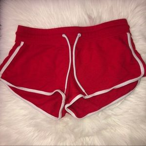 Red shorts